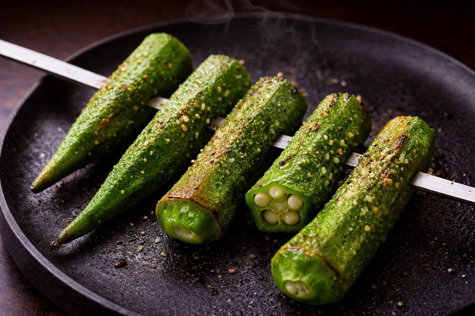 烤秋葵