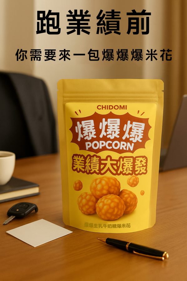 爆爆爆生乳牛奶糖爆米花 (箱裝 - 解饞包x60包)